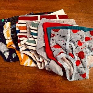 Hanna Andersson Kids Underwear Set - Red, Blue, Gray